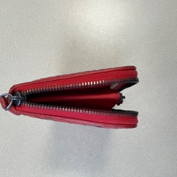 BOTTEGA VENETA Bottega Red Intrecciato Woven Nappa Leather/Snakeskin - Preowned - Picture 5 of 16